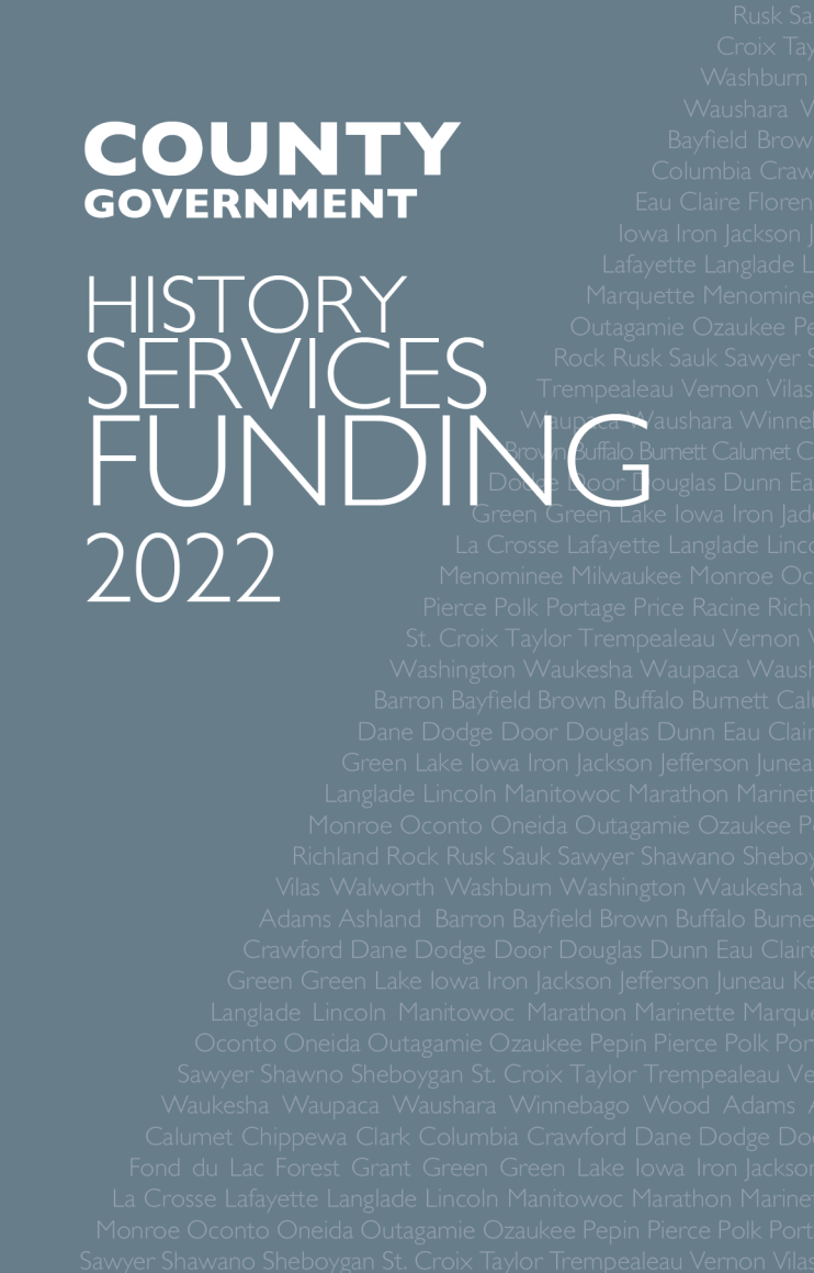 County Government History Services Funding Handbook Cover